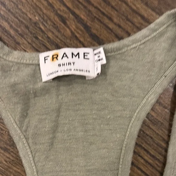 NWT- Frame Women's Green Tank Top (size Small) - Picture 2 of 5